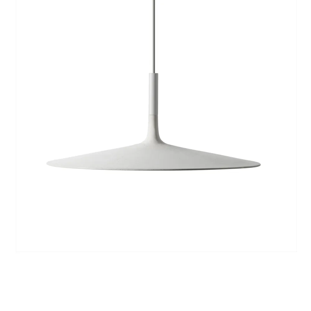 Aplomb Large pendel dimbar, Vit betong Foscarini