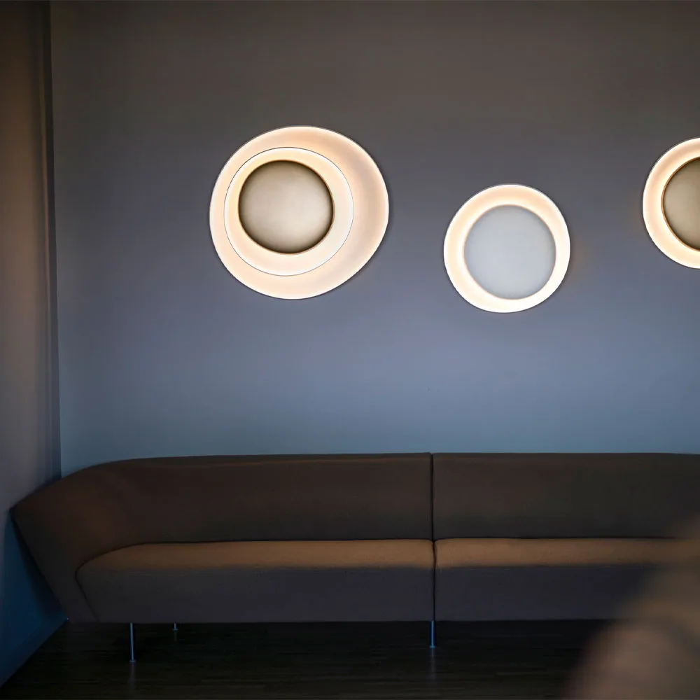 Bahia Mini vägglampa, vit, led Foscarini