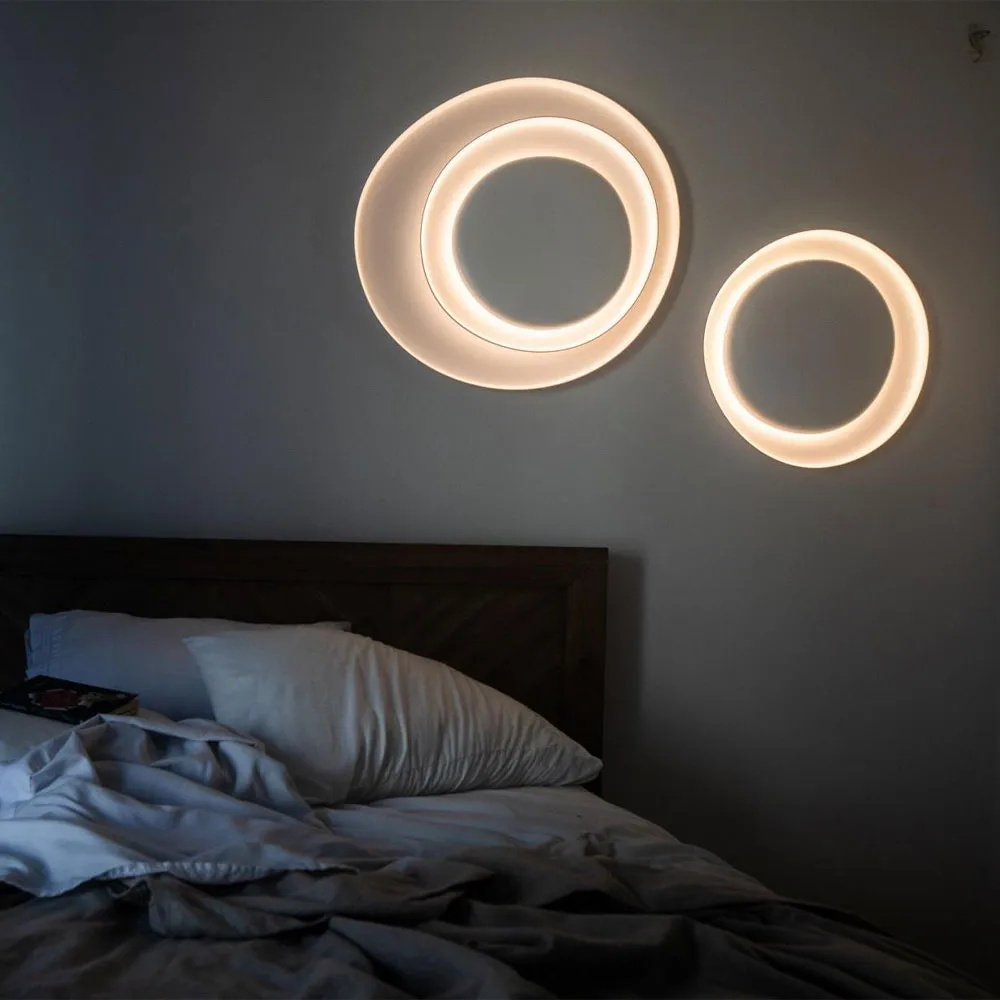 Bahia Mini vägglampa, vit, led Foscarini