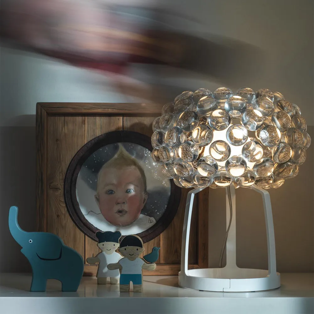 Caboche Plus bordslampa, transparent Foscarini