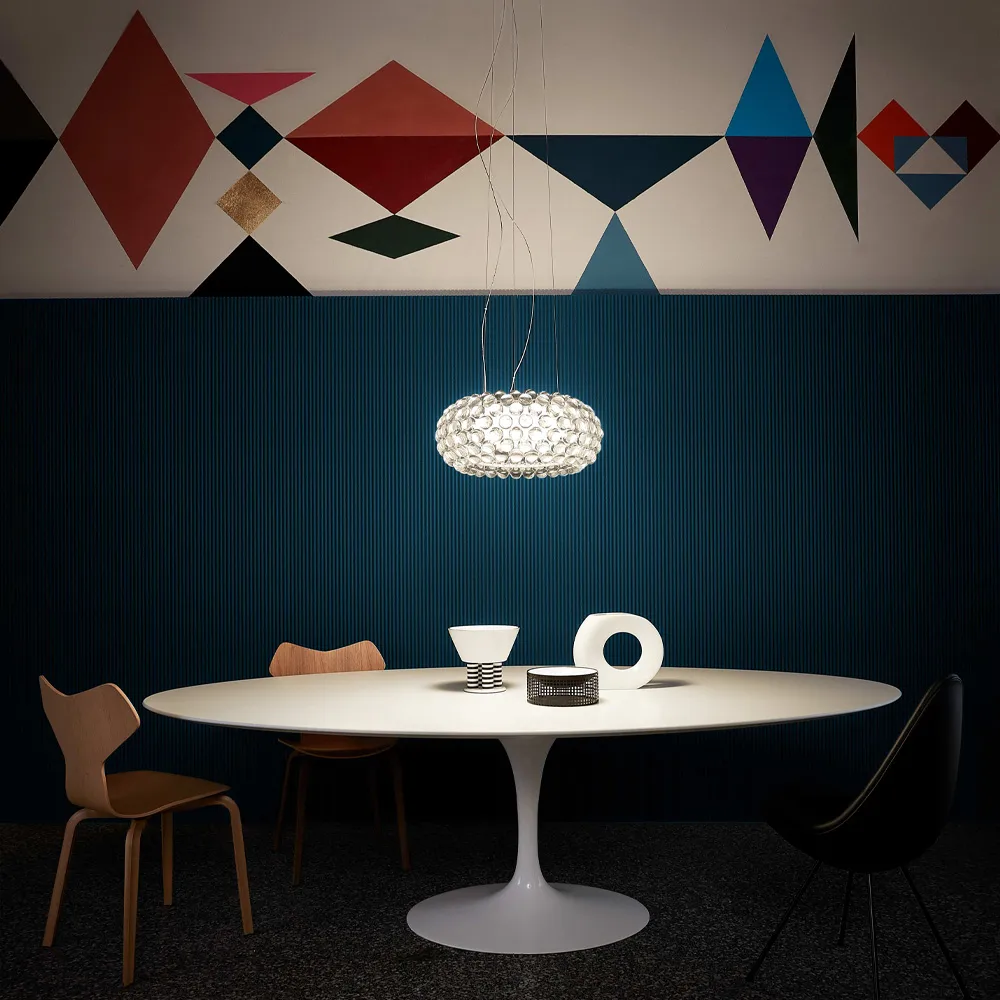 Caboche Plus media pendel, Transparent Foscarini