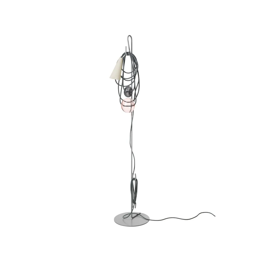 Filo golvlampa, grå, amethyst grey Foscarini