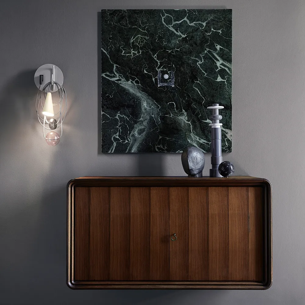 Filo vägglampa, grå, amethyst queen Foscarini