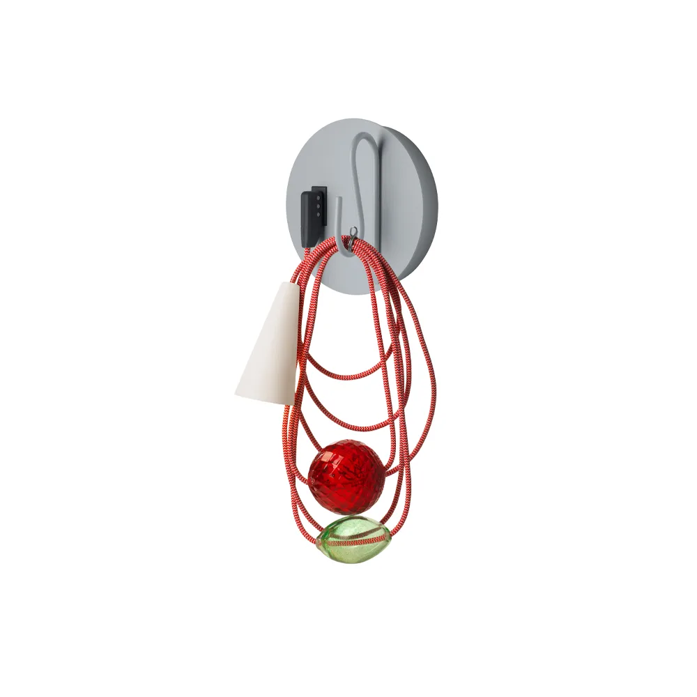 Filo vägglampa, grå, emerald king Foscarini