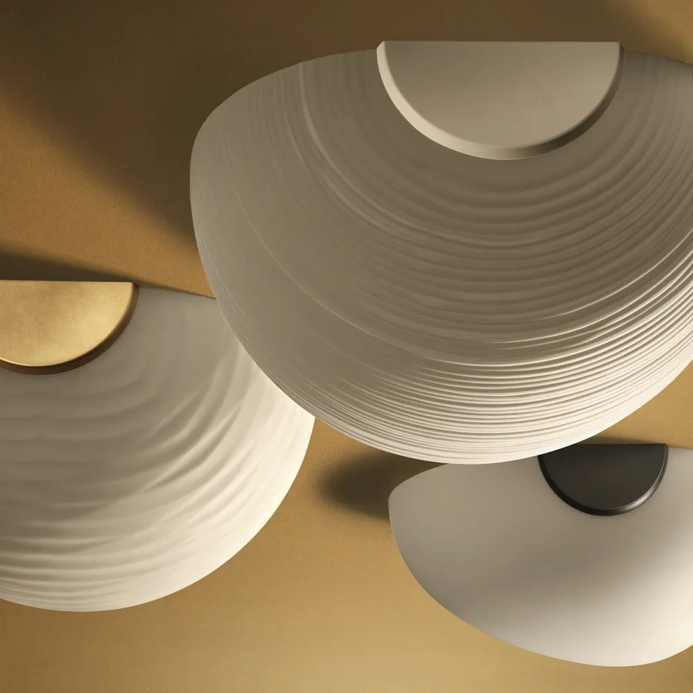 Gregg midi vägglampa, vit, led Foscarini