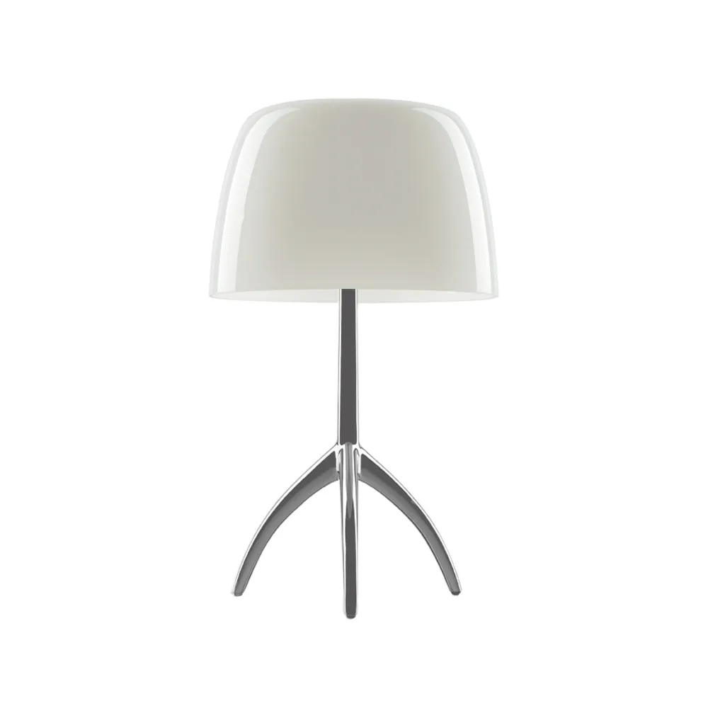 Lumiere Grande bordslampa, Varmvit-aluminium ej dimbar Foscarini