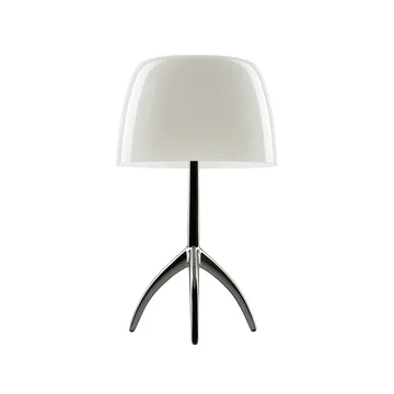 Lumiere Grande Dimbar bordslampa - varmvit, svartkrom - Foscarini