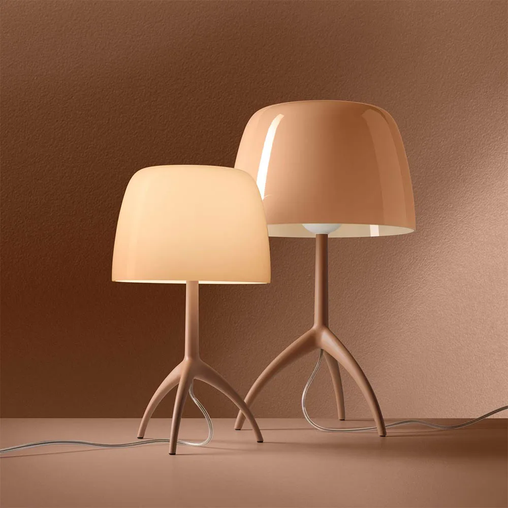 Lumiere Nuances bordslampa, cipria, grande Foscarini