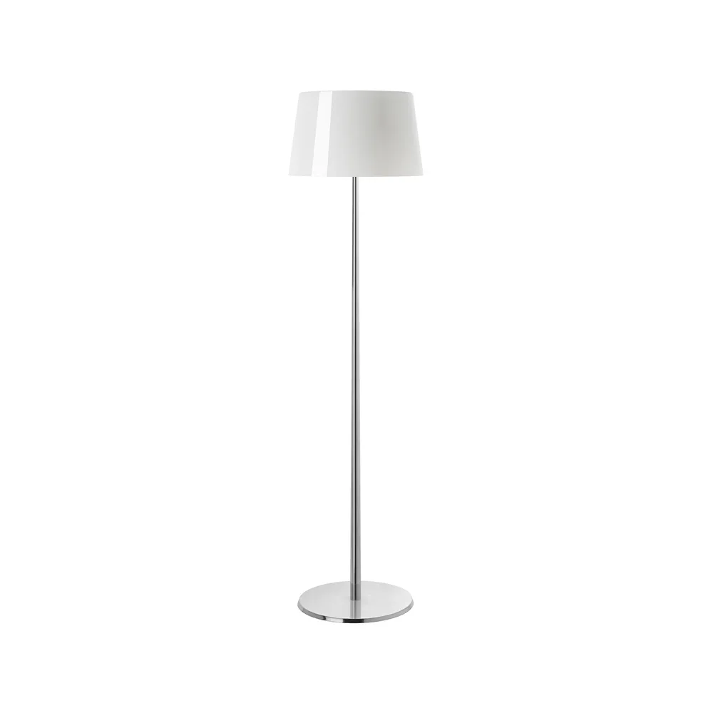 Lumiere XXL golvlampa, vit, munblåst glas, aluminium Foscarini