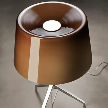 Lumiere XXS bordslampa - grå, munblåst glas, aluminium - Foscarini