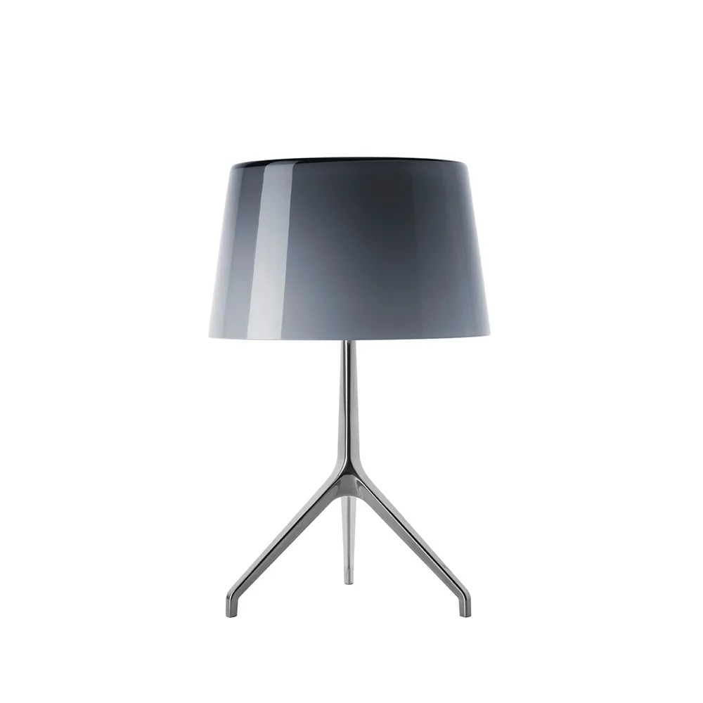 Lumiere XXS bordslampa, grå, munblåst glas, aluminium Foscarini