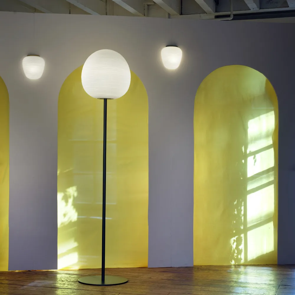 Rituals 1 semi vägglampa, oro/bianco, guldfärgad Foscarini