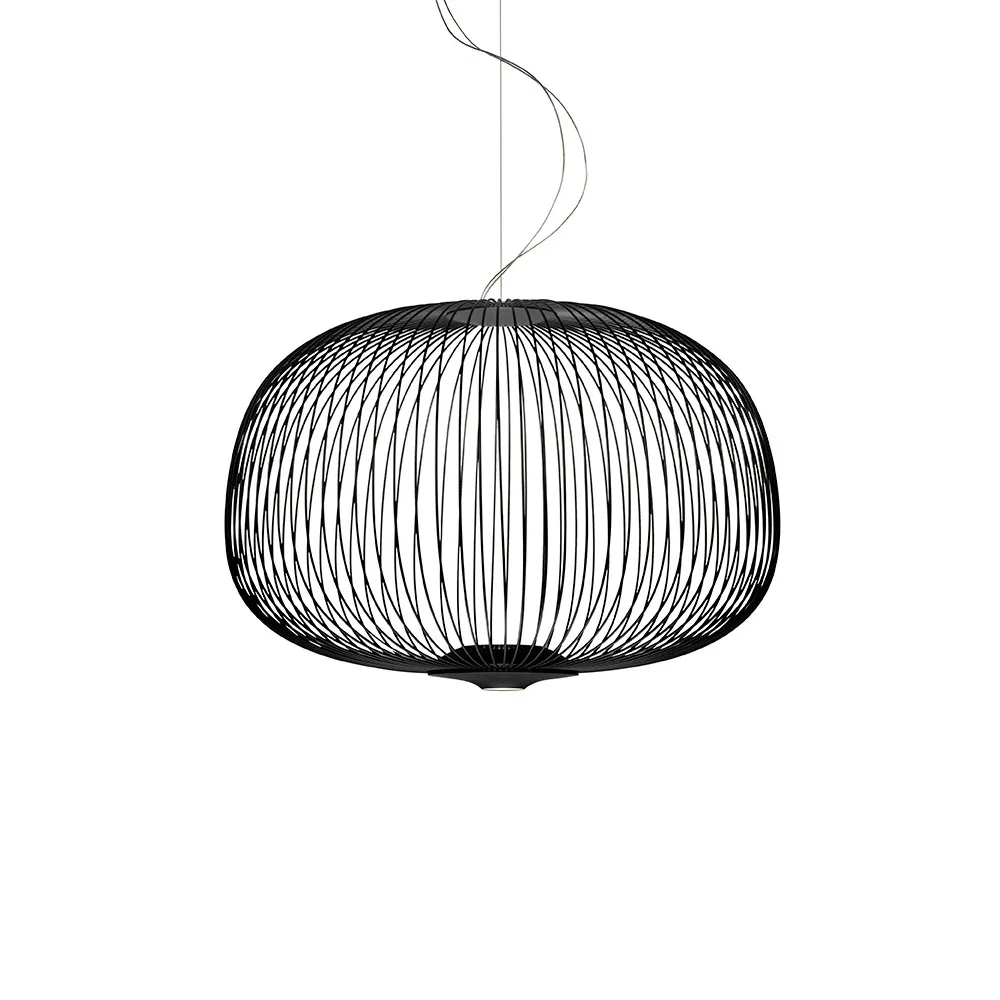 Spokes 3 pendel dimbar, Svart Foscarini