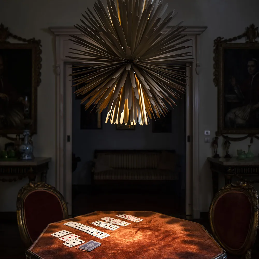 Sun - Light of love pendel, gold Foscarini