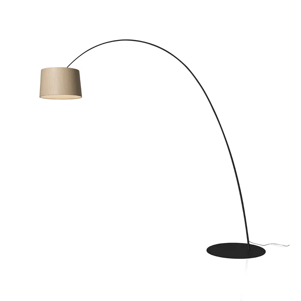 Twiggy Elle Wood golvlampa, svart Foscarini