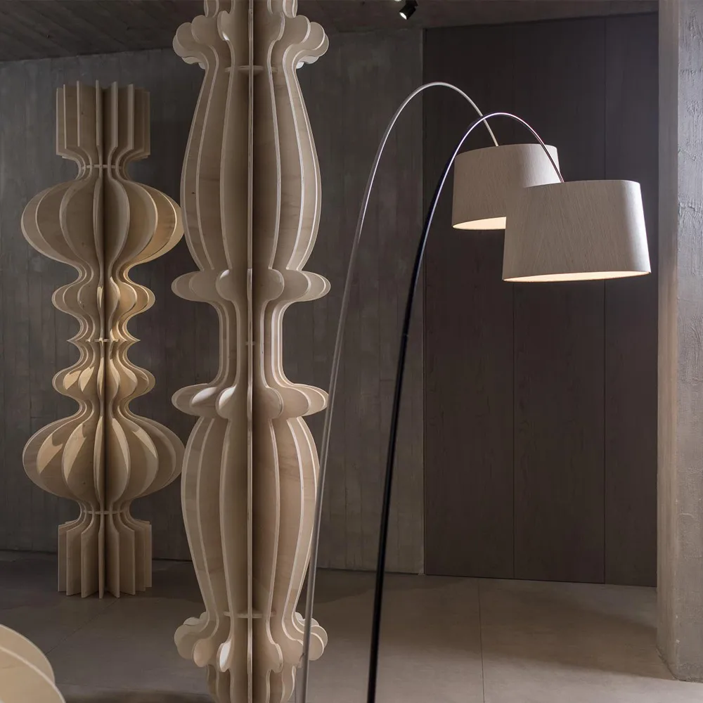 Twiggy Elle Wood MyLight golvlampa, svart Foscarini