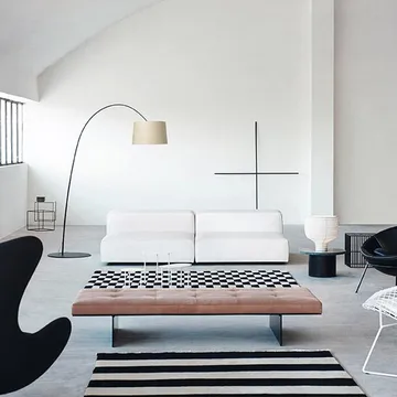 Twiggy Wood golvlampa - Greige - Foscarini