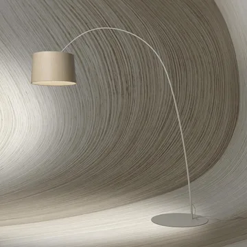 Twiggy Wood golvlampa - Greige - Foscarini