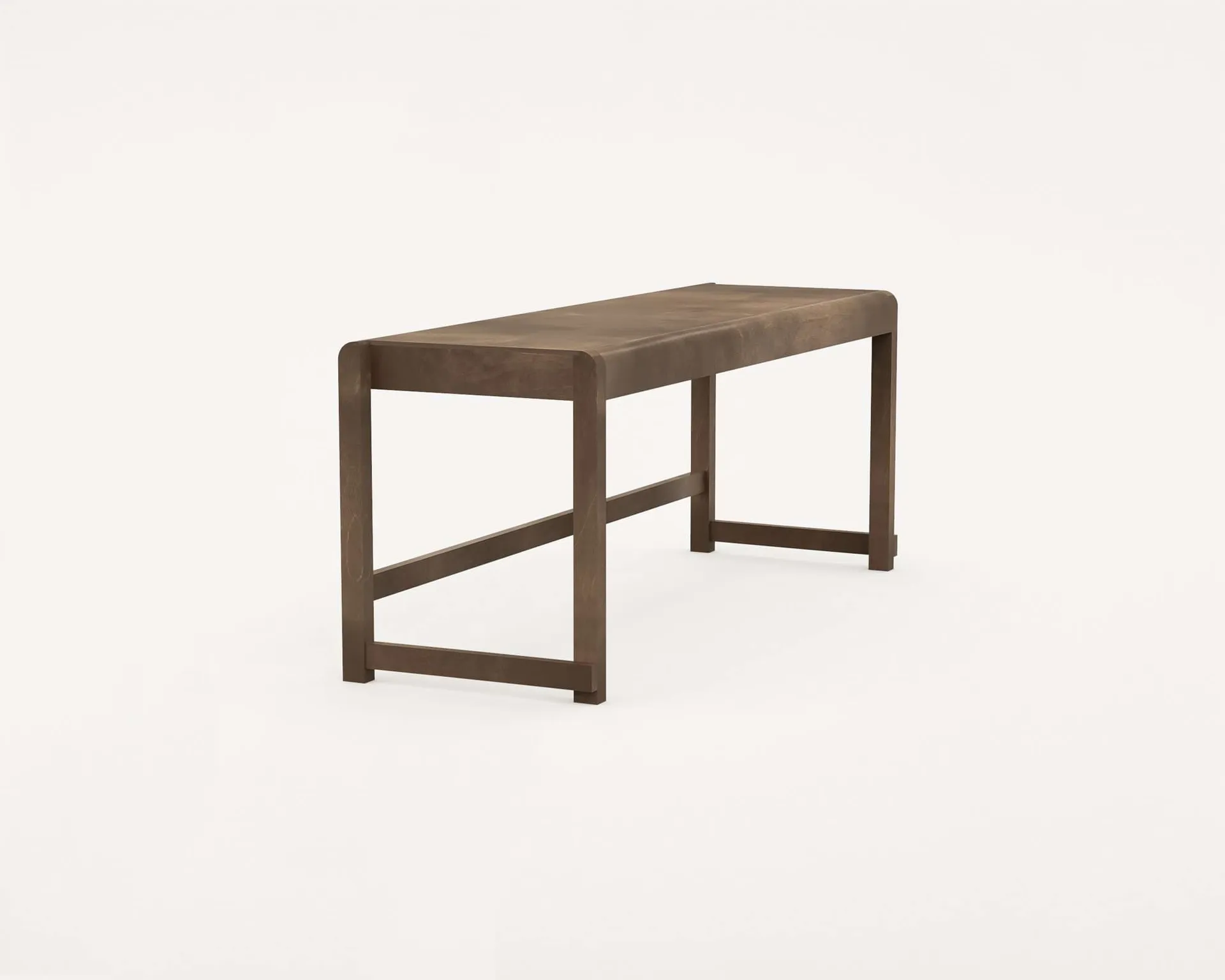 Bench 01 bänk, Mörkbrun björk, 114,6x37x46 cm FRAMA