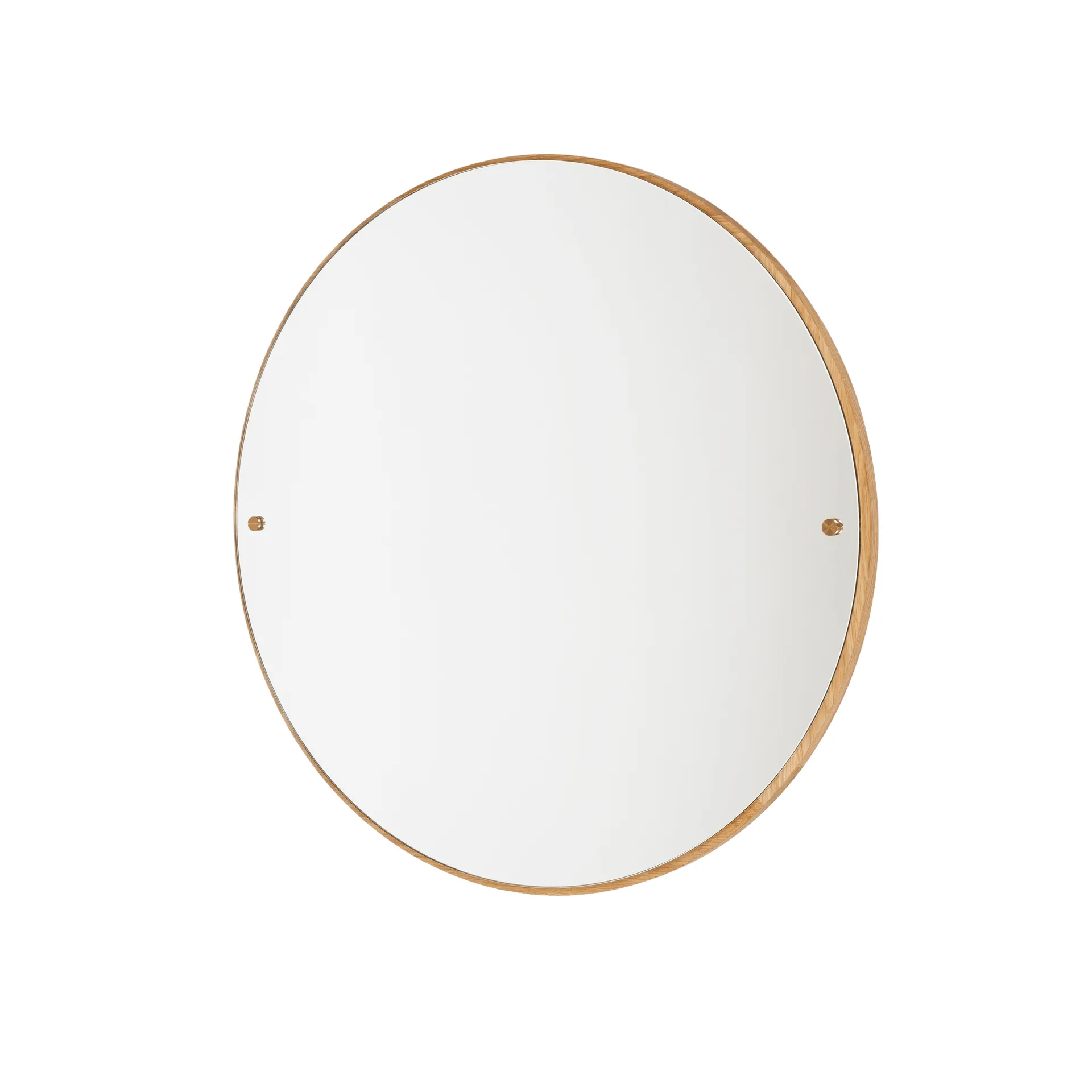 CM Circle spegel, Ek, large, Ø70 cm FRAMA