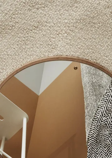 CM Circle spegel - Ek, medium, Ø60 cm - FRAMA
