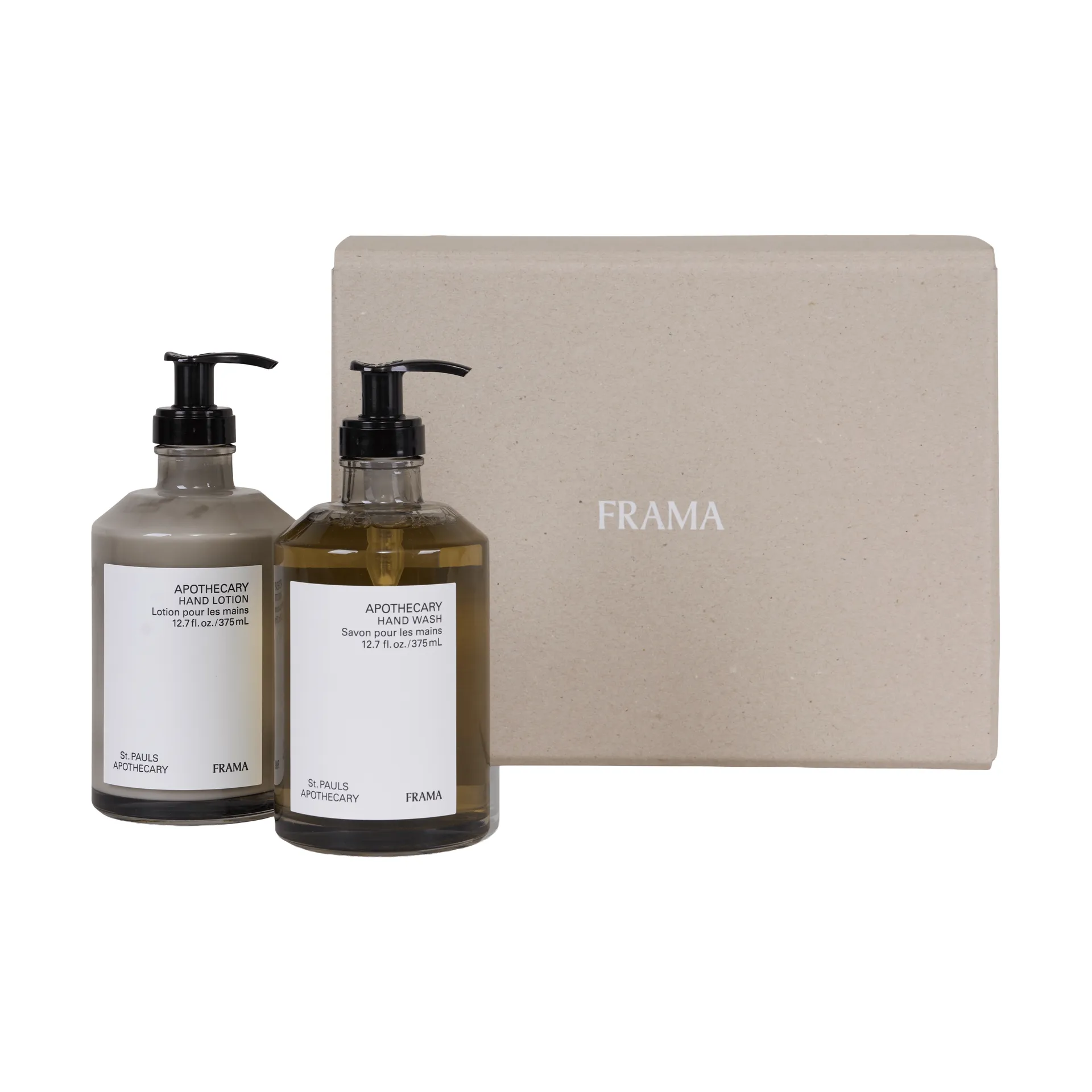 FRAMA gåvoset handtvål + handlotion, Apothecary FRAMA