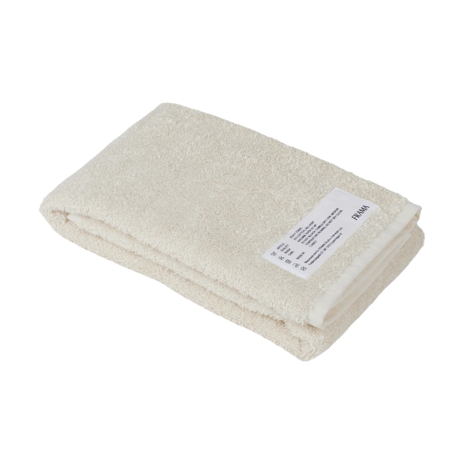 Heavy Towel handduk 80x50 cm, Bone white (vit) FRAMA