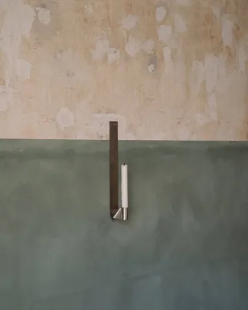Ornament väggljusstake - Rostfritt stål, long, 35,8 cm - FRAMA