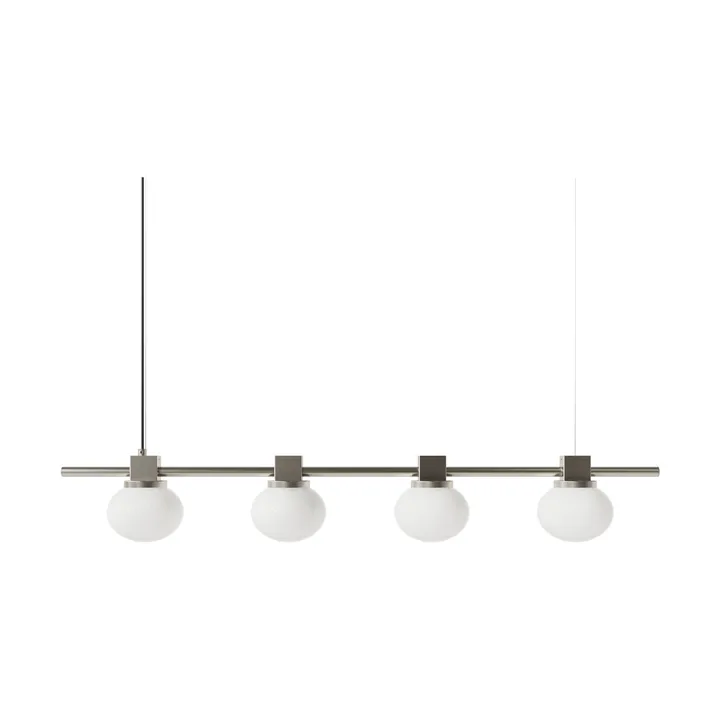 Ovoid Pendant Light Quadruple pendel - Rostfritt stål, opalglas - FRAMA