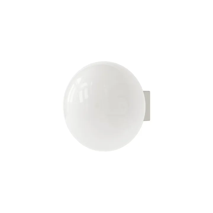 Ovoid Sconce plafond - Rostfritt stål, opalglas - FRAMA