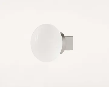 Ovoid Sconce plafond - Rostfritt stål, opalglas - FRAMA