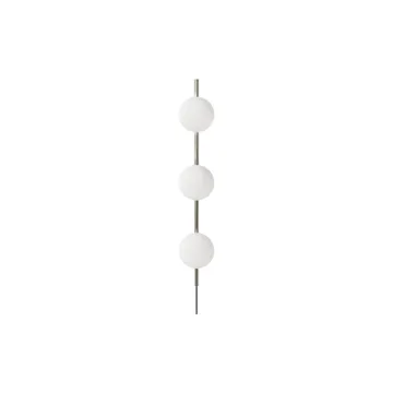 Ovoid Single vägglampa - Rostfritt stål-opalglas - FRAMA