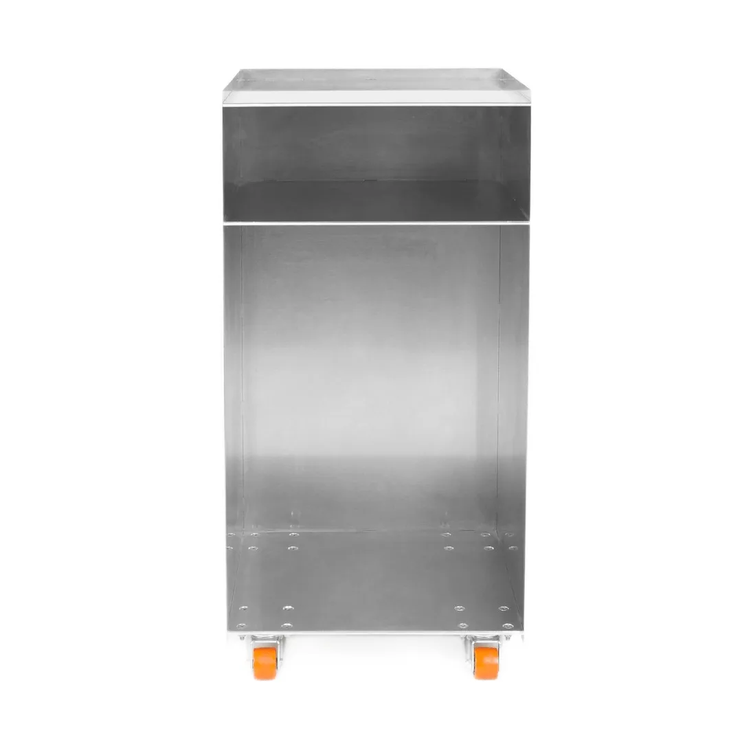 Rivet Cart avlastningsbord med hjul, Aluminium, 32,8x33,8x65 cm FRAMA