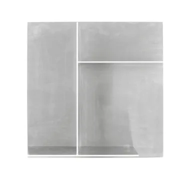 Rivet Typecase vägghylla - Aluminium, 44,6x44,6x16,1 cm - FRAMA