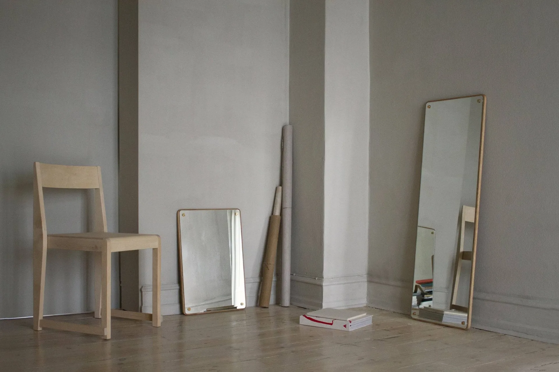 RM-1 Rectangular spegel, Ek, large, 118x40 cm FRAMA