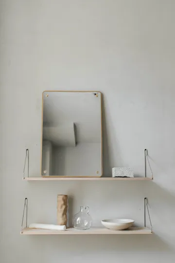 RM-1 Rectangular spegel - Ek, small, 58x40 cm - FRAMA