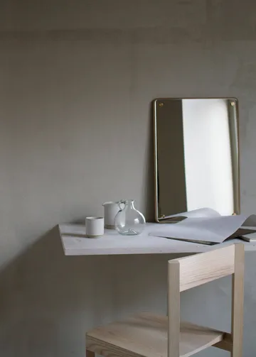 RM-1 Rectangular spegel - Ek, small, 58x40 cm - FRAMA