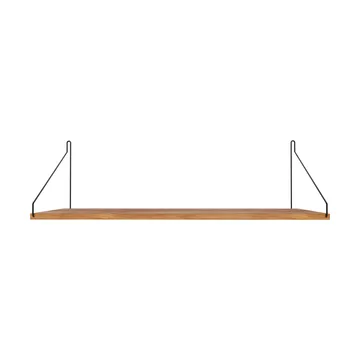 Single Shelf vägghylla - Ek-svart, 80x27 cm - FRAMA
