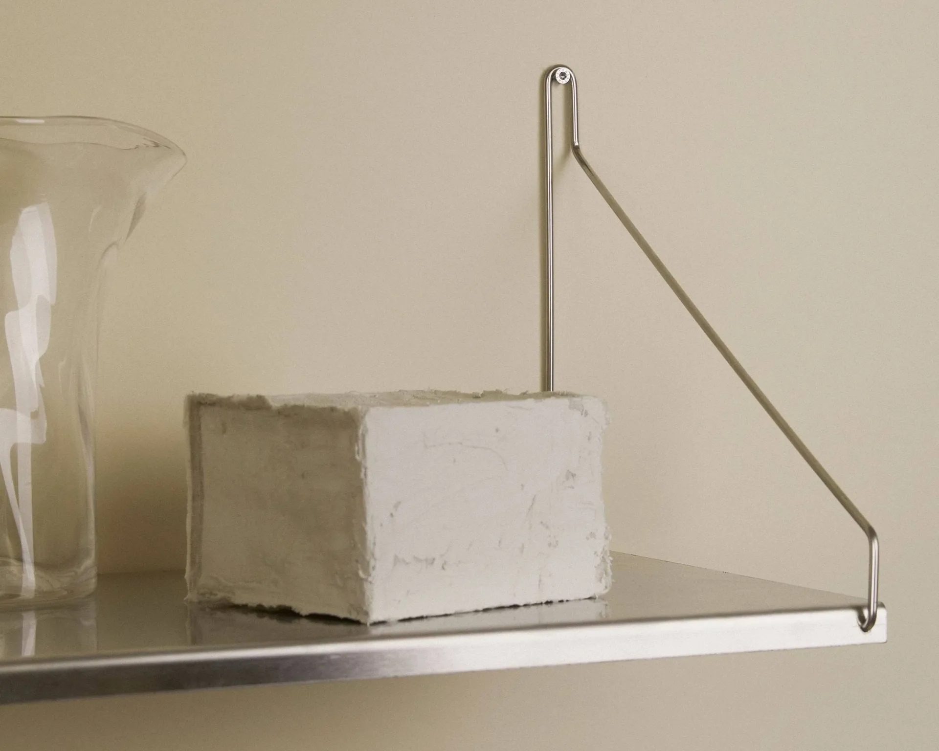 Single Shelf vägghylla, Rostfritt stål, 80x20 cm FRAMA