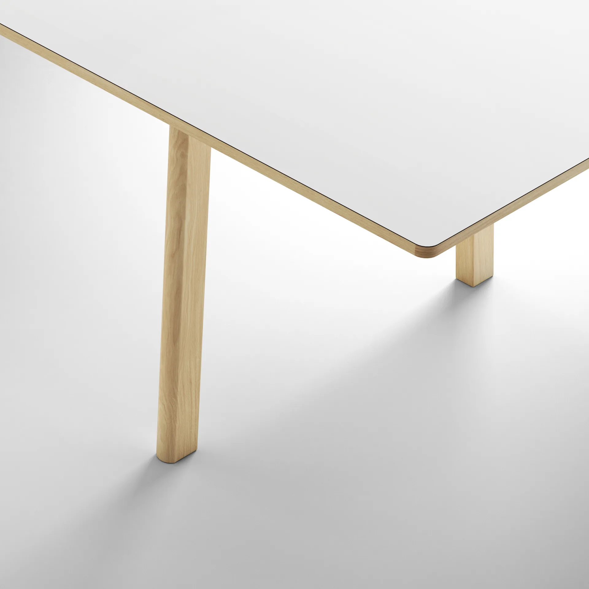 Ana matbord 220-320x95 cm, Nanolaminat vit-såpad ek Fredericia Furniture