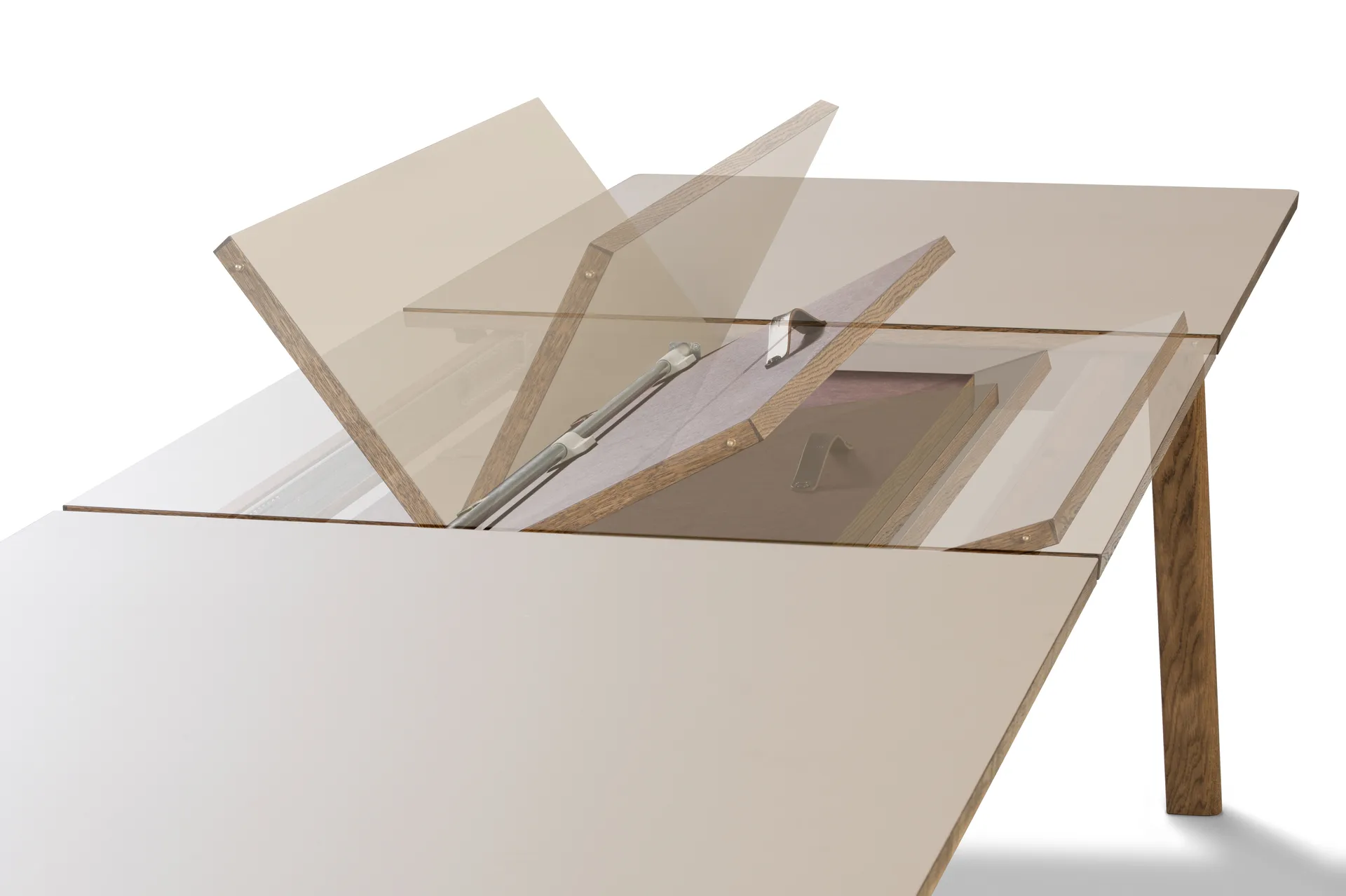 Ana matbord 220-320x95 cm, Nanolaminat vit-såpad ek Fredericia Furniture