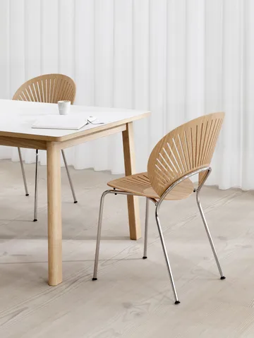Ana matbord 220-320x95 cm - Nanolaminat vit-såpad ek - Fredericia Furniture