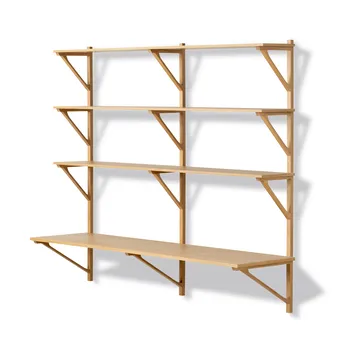 BM29 hylla med skrivbord 149x134 cm - Oak lacquer - Fredericia Furniture