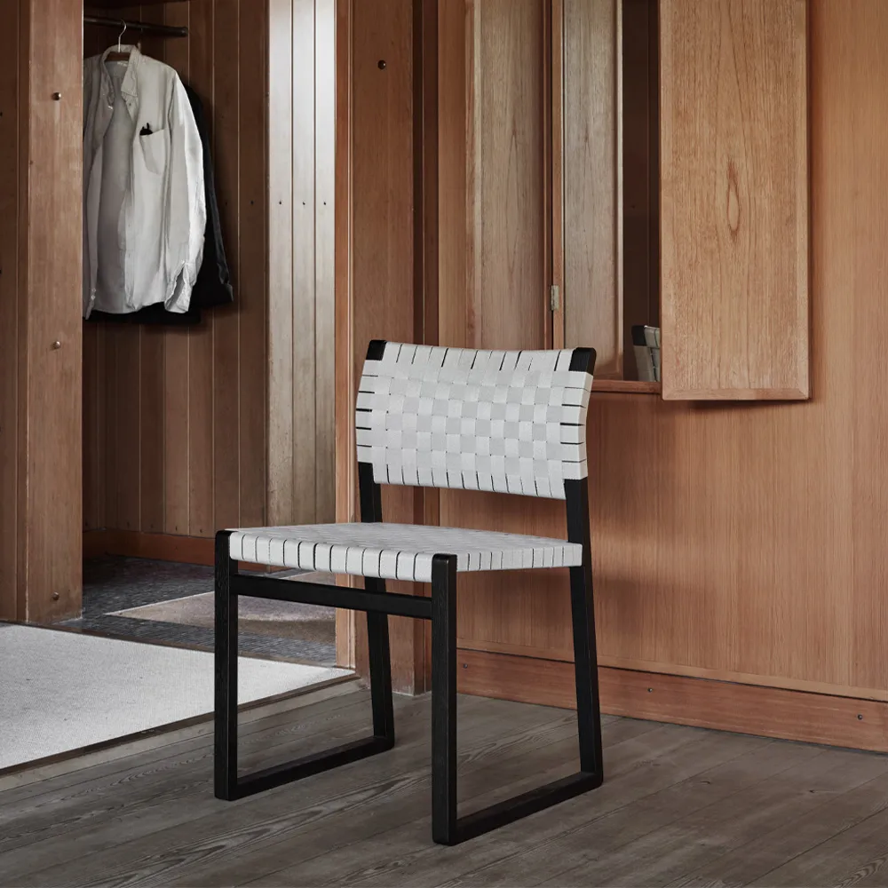 BM61 stol, Flätad natur-oljat ekstativ Fredericia Furniture