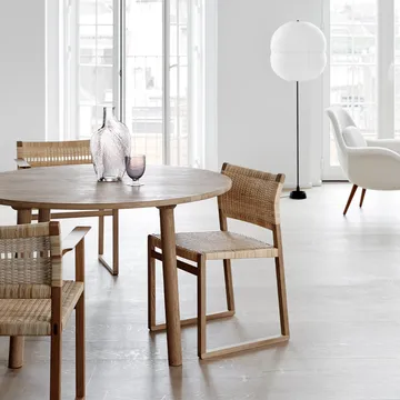 BM61 stol - Flätad natur-oljat ekstativ - Fredericia Furniture