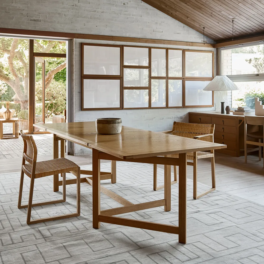 BM61 stol, Flätad natur-oljat ekstativ Fredericia Furniture