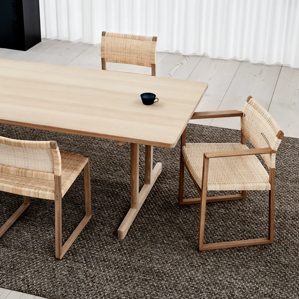 BM62 karmstol, Rotting-oljat ekstativ Fredericia Furniture