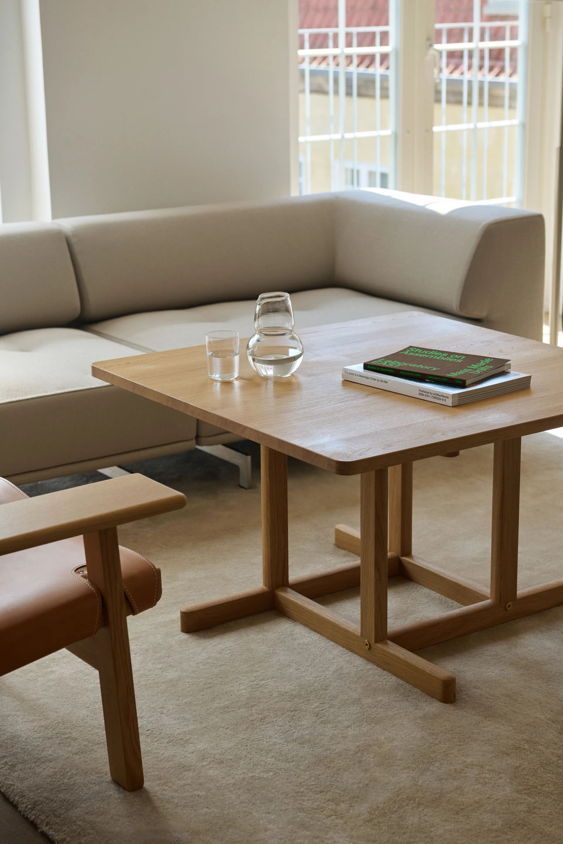 BM80 Mogensen Coffee Table 90x90 cm, Ljusoljad ek Fredericia Furniture