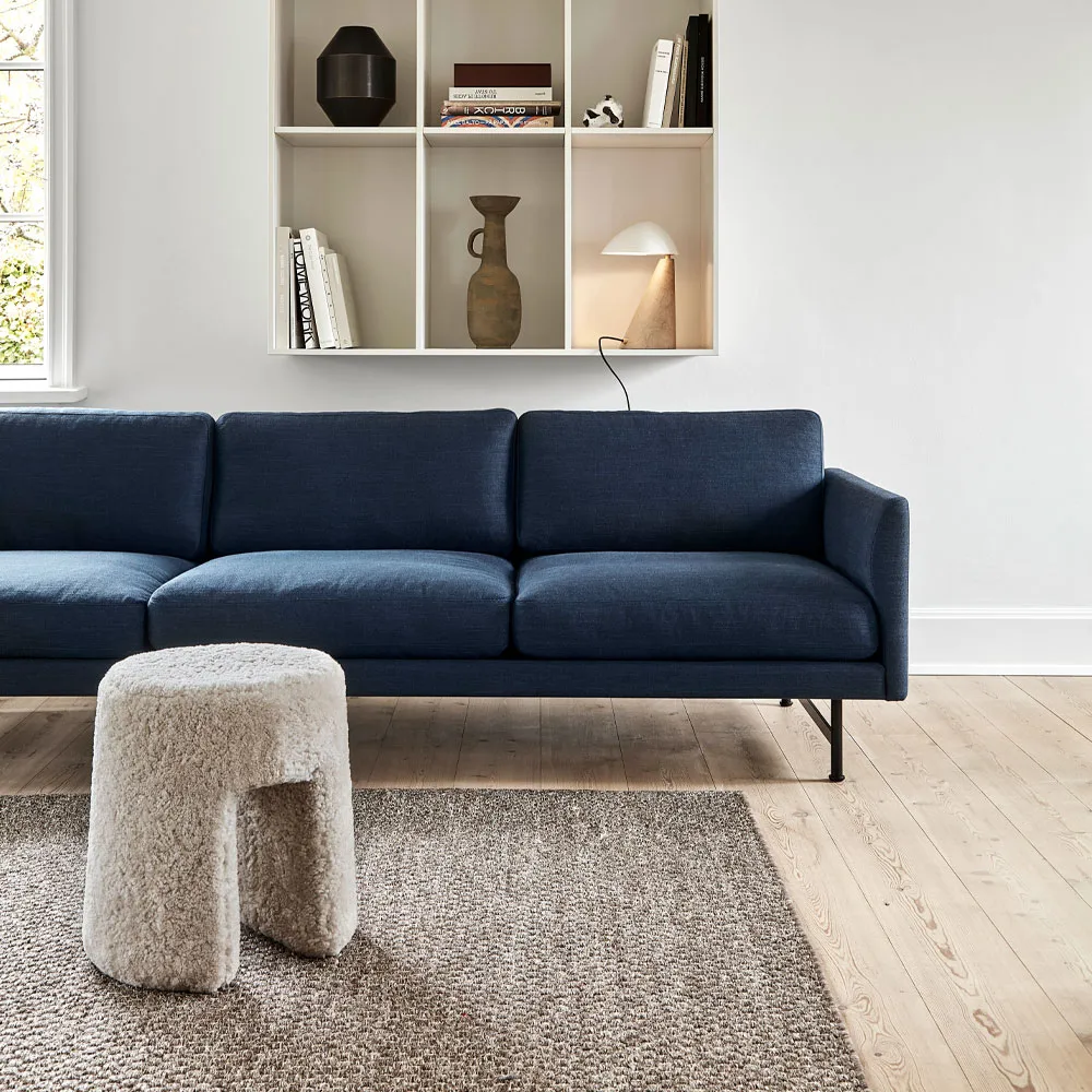 Calmo 5623 soffa, Sunniva 717-svart stål Fredericia Furniture