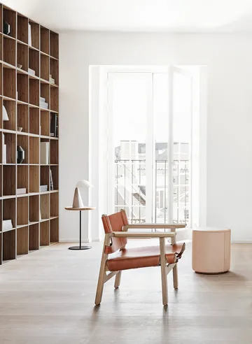 Den spanske stol fåtölj - Läder cognac-ljus oljad ek - Fredericia Furniture